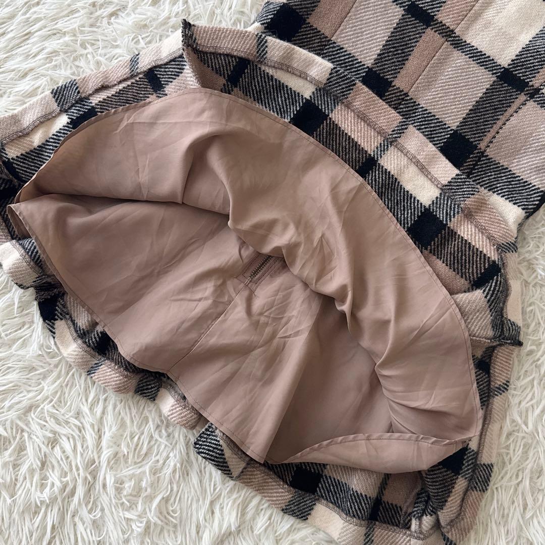 バーバリーブルーレーベル✨ワンピース ホース刺繍 ロゴ刻印 ノバチェック 38