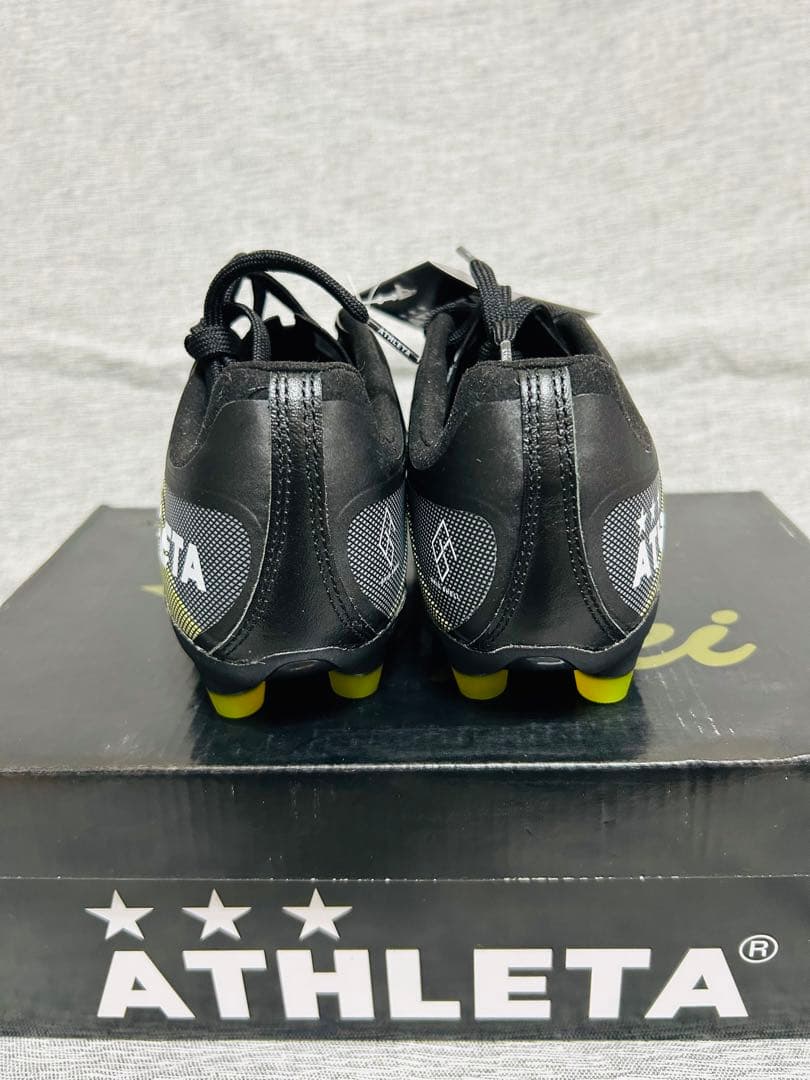 ☆新品タグ付☆ アスレタ　オーヘイ　サッカースパイク　25.0cm ブラック