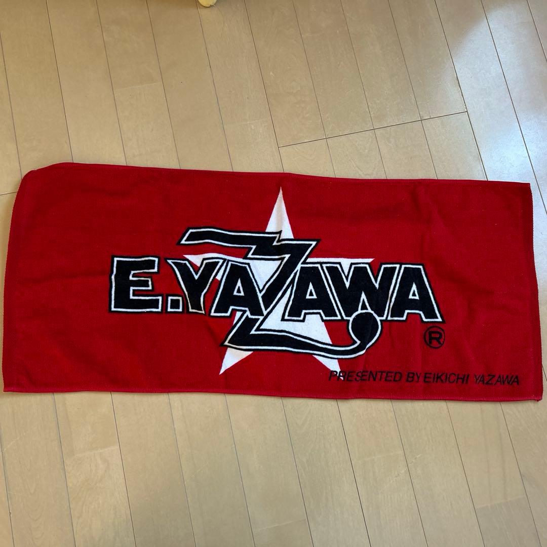 矢沢永吉ジュニアビーチタオル 定番ロゴ☆希少 E.YAZAWA 赤いタオル