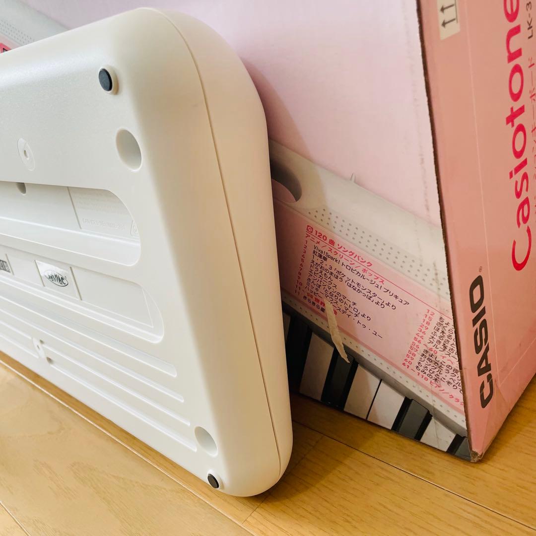 極美品✨　カシオ 光ナビゲーションLK-320 電子キーボード　ピンク