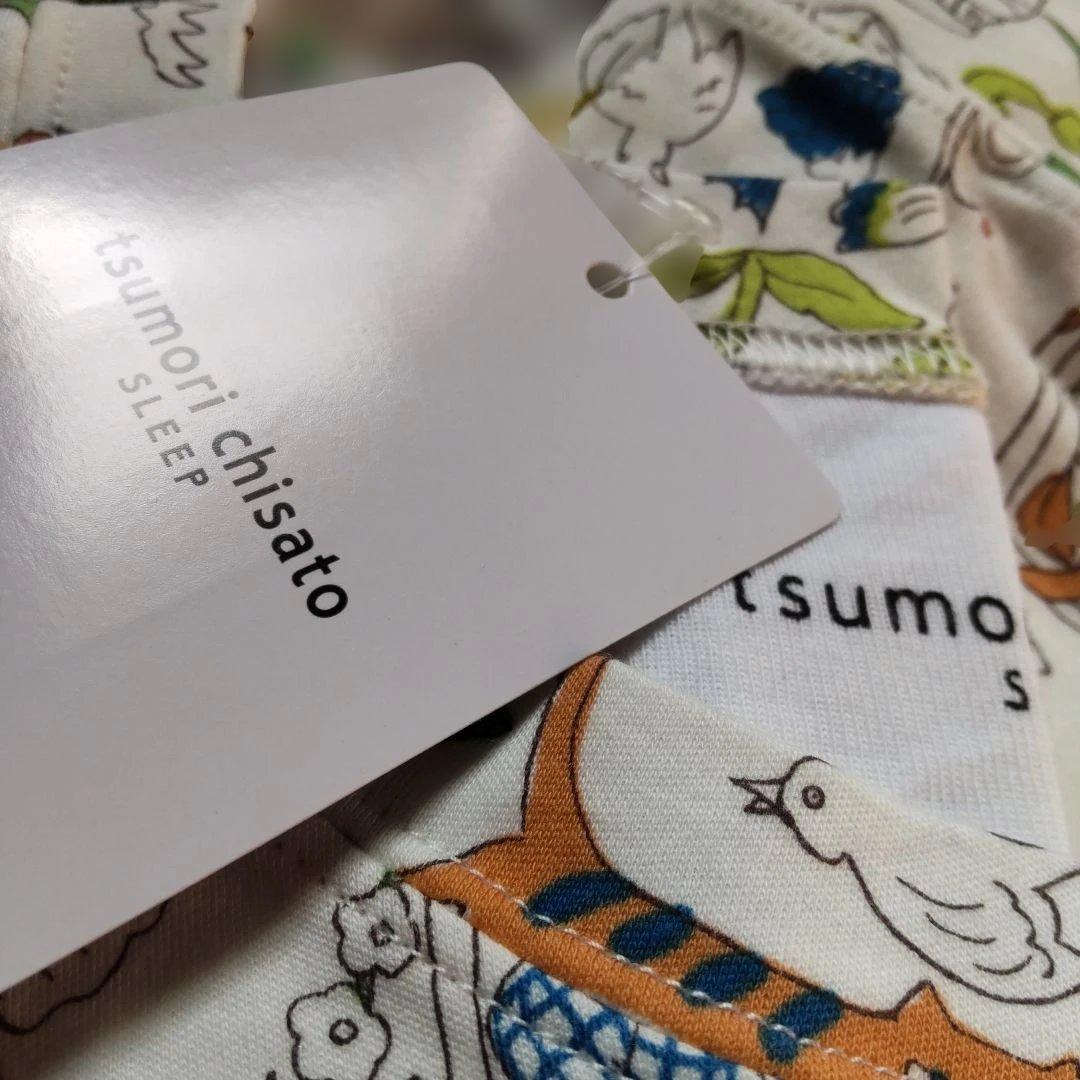 tsumorichisatosleep森の植物⋅花鳥⋅女の子の総柄上下セット新品