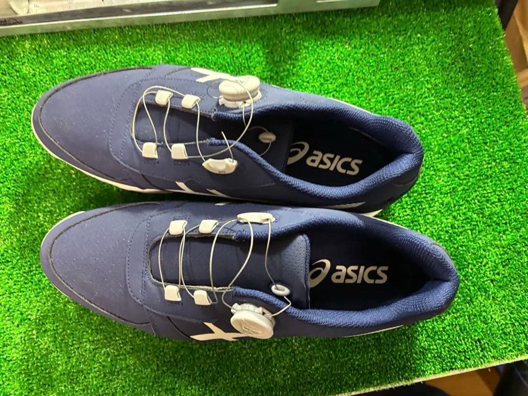 ASICS ゴルフシューズ ネイビー 29cm BOA
