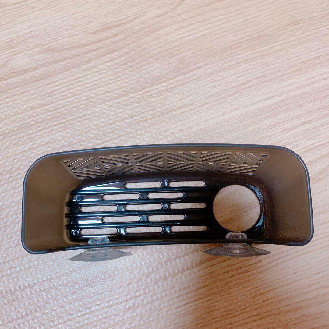 ⭐️便利アイテム⭐️スポンジホルダー シンク貼り付け型 (スモークグレー)