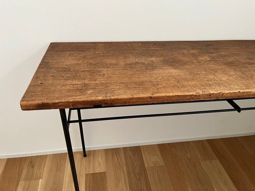 【オーダーメイド　一点物】長デスク/ 古材・アイアン使用