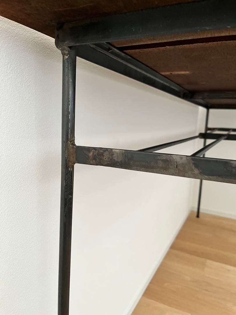 【オーダーメイド　一点物】長デスク/ 古材・アイアン使用