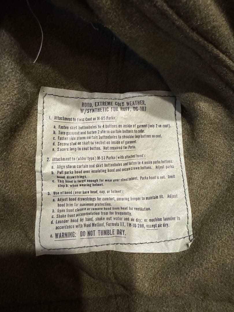 M65 モッズコート　フィッシュテール　vintage ミリタリー　フルセット