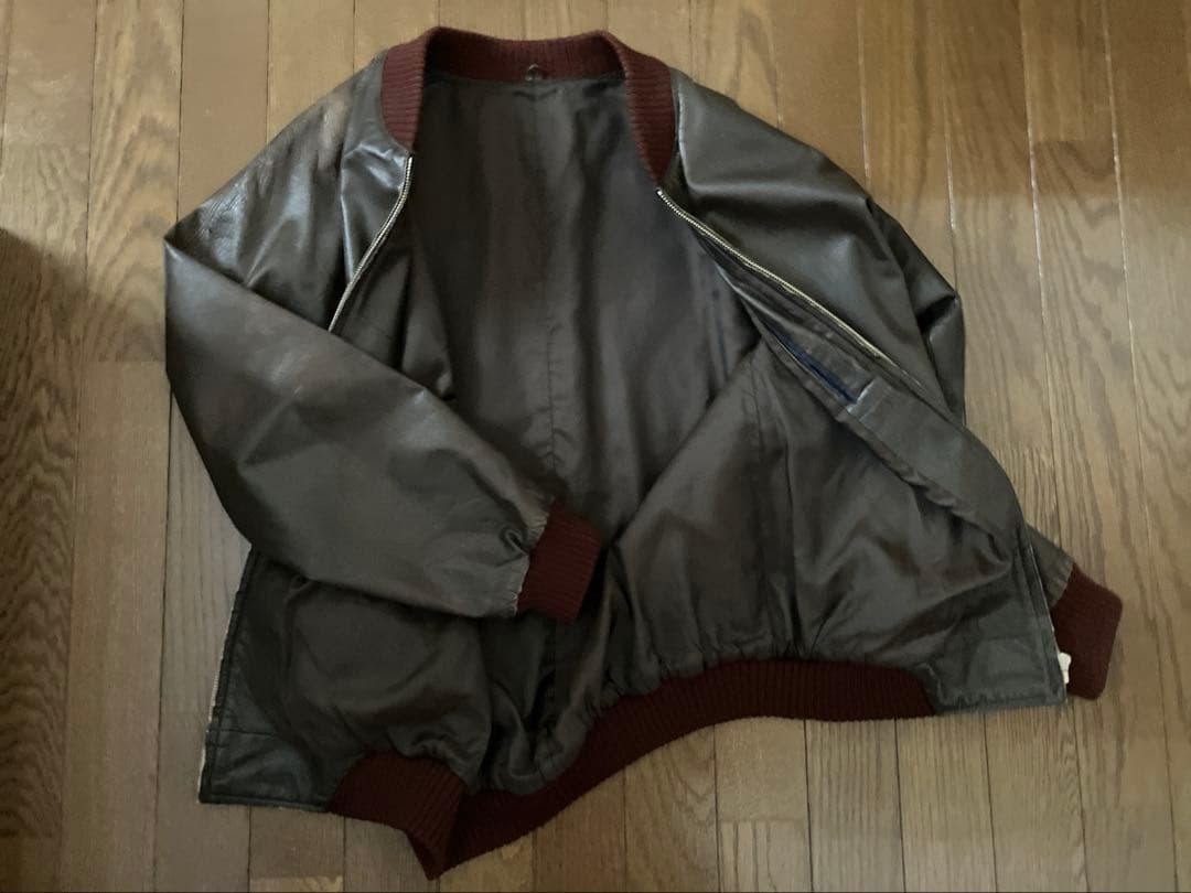 超希少‼︎ 60s70s ボンバー レザージャケット『傷だらけの天使』 （乾亨）