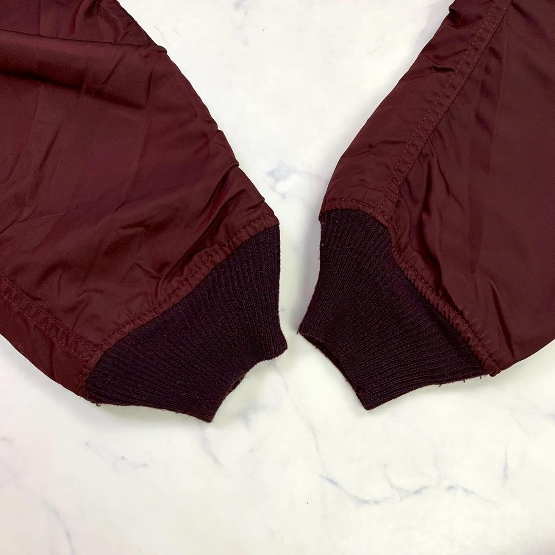 希少カラー★ 90s USA製 ALPHA MA-1 ボルドー L　D947