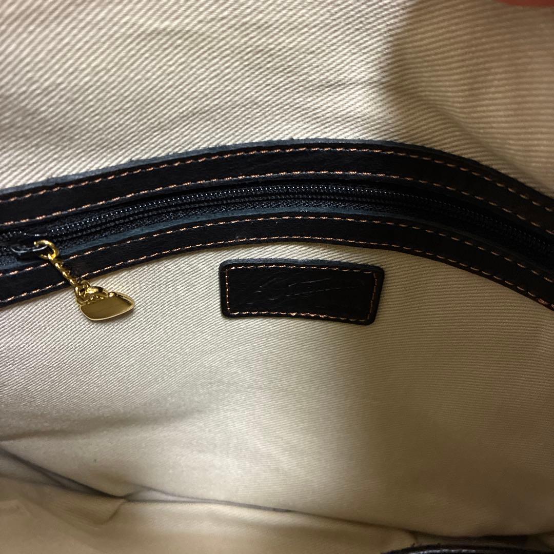 yukasanです。キタムラ ワンショルダーバッグ シボ革 レザー 黒