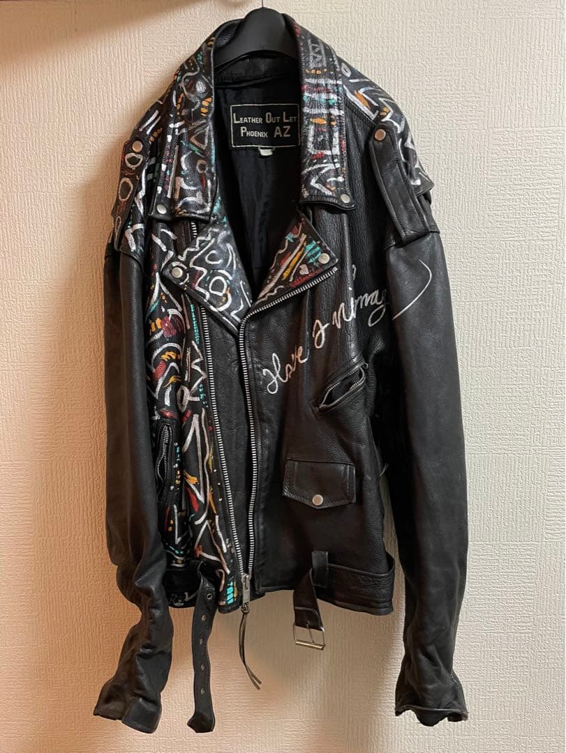 オーバーサイズ ダブルライダース ペイント