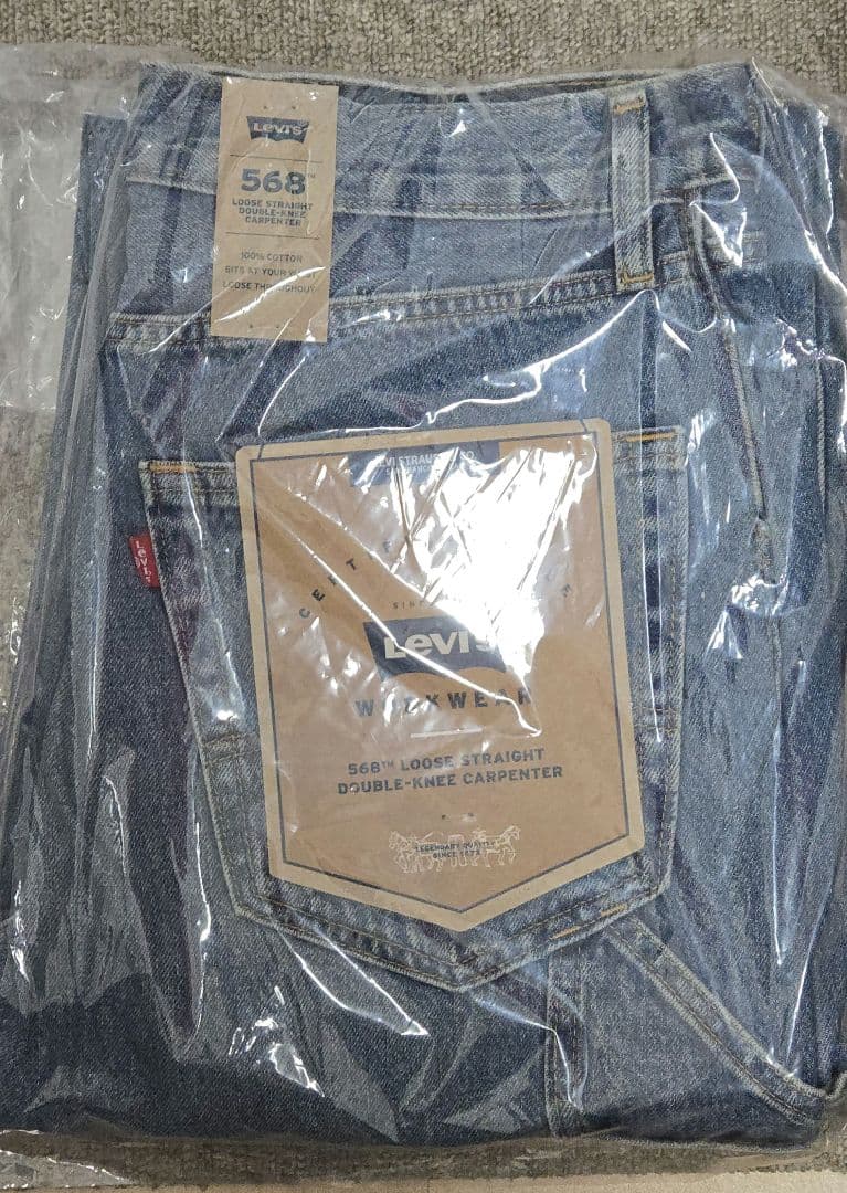 LEVI'S 568 ルーズストレート ダブルニー L30 W32 - メルカリ