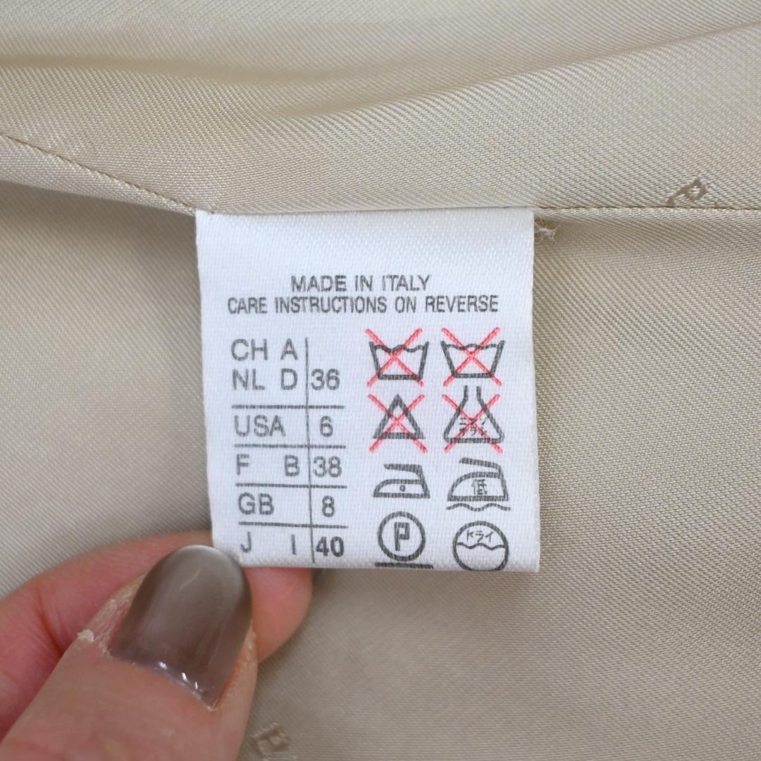 野良猫48047★ Max Mara ダブルフェイス コート 白タグ*