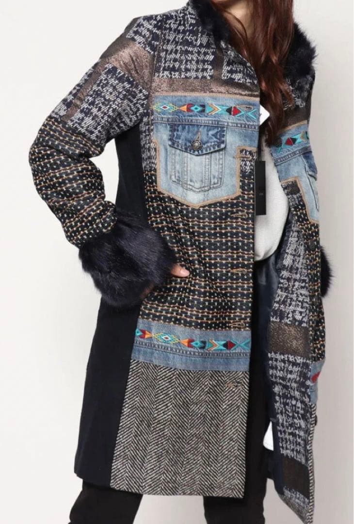 モニカ様専用】デシグアル ロングコート 異素材 タグ付き 新品未使用品