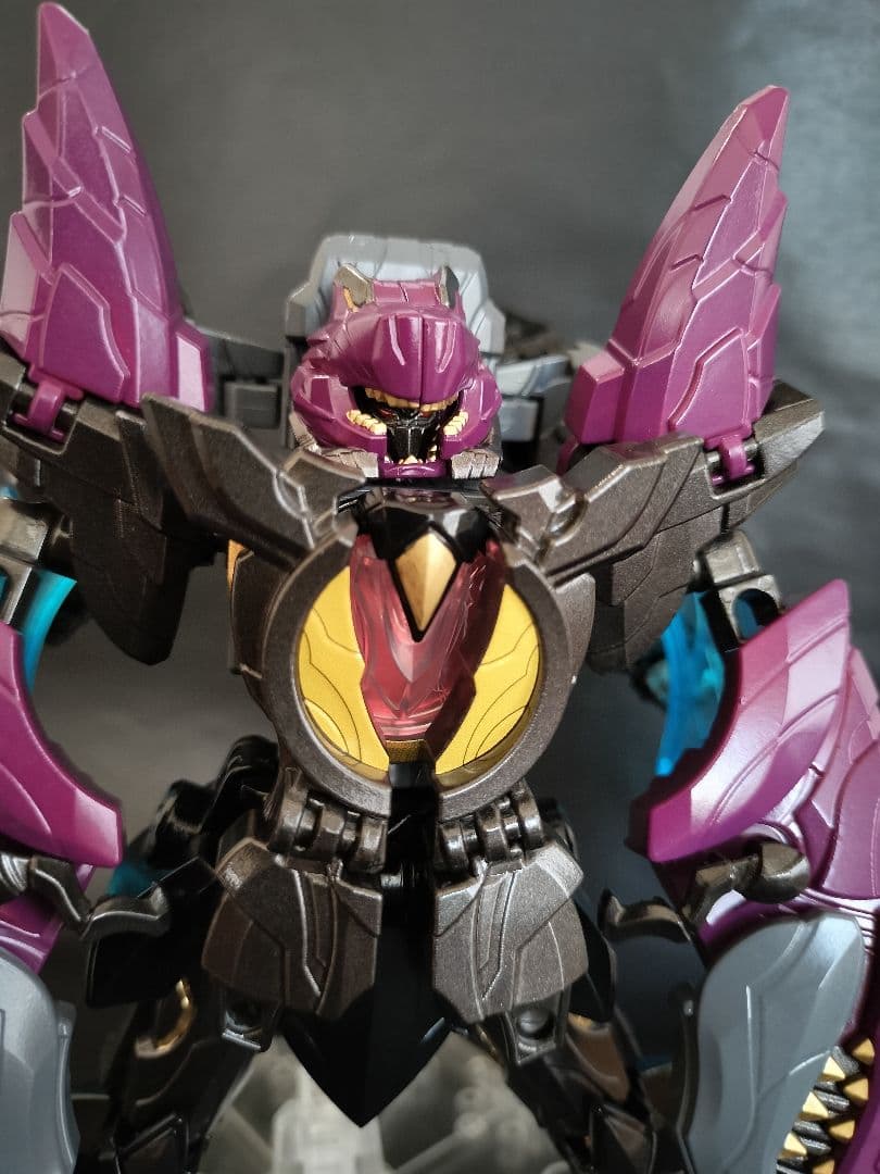 テガソード ミニプラ 全塗装 オリジナルカラーレオンバスター ティラノ