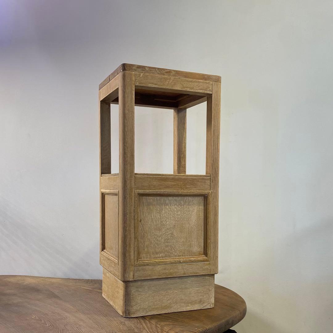 淡い木味の展示台 飾り棚 アンティーク
