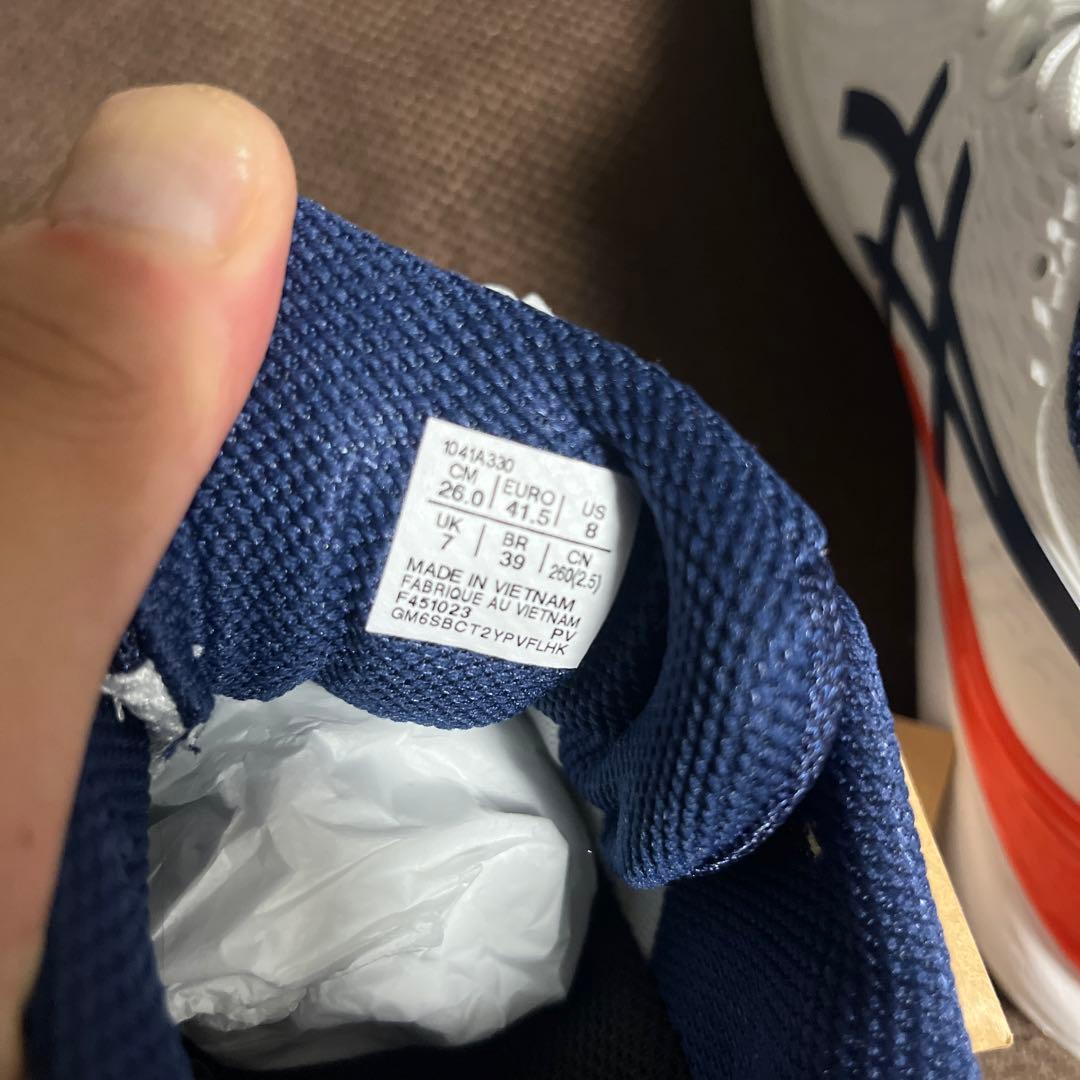 【新品 未使用】アシックス ゲルレゾリューション9 26.0cm オールコート