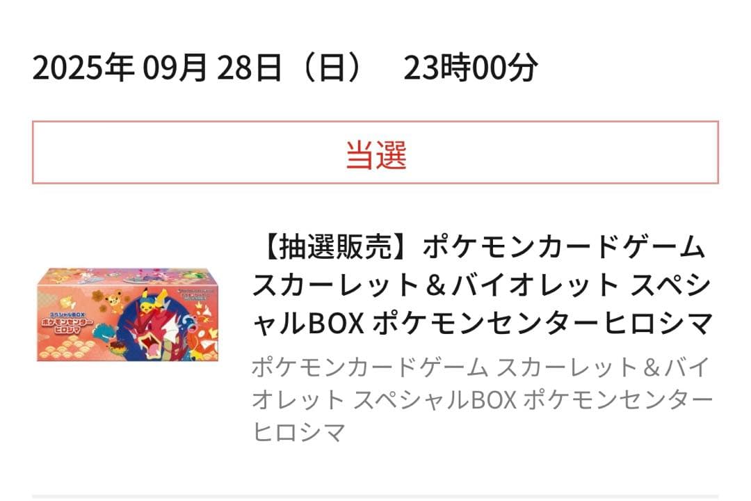 【新品・未開封】ポケモンセンターヒロシマ スペシャルBOX プロモ付