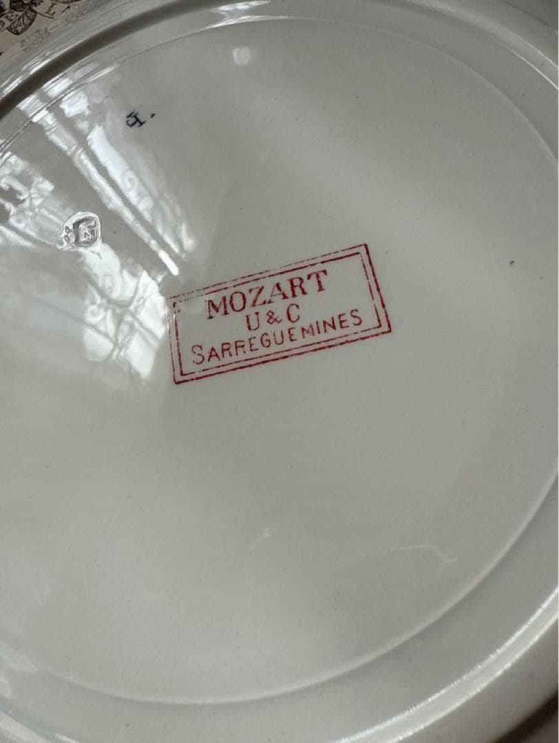 Sarreguemines Mozart Rouge 24cm平皿