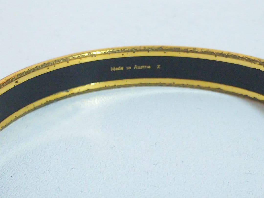 価格高騰中！！エルメス エマイユ 廃盤 レア 七宝焼 バングル レッド　花柄