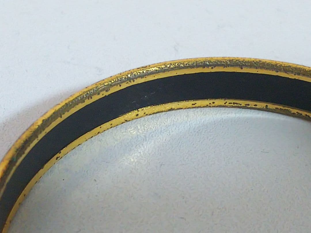 価格高騰中！！エルメス エマイユ 廃盤 レア 七宝焼 バングル レッド　花柄