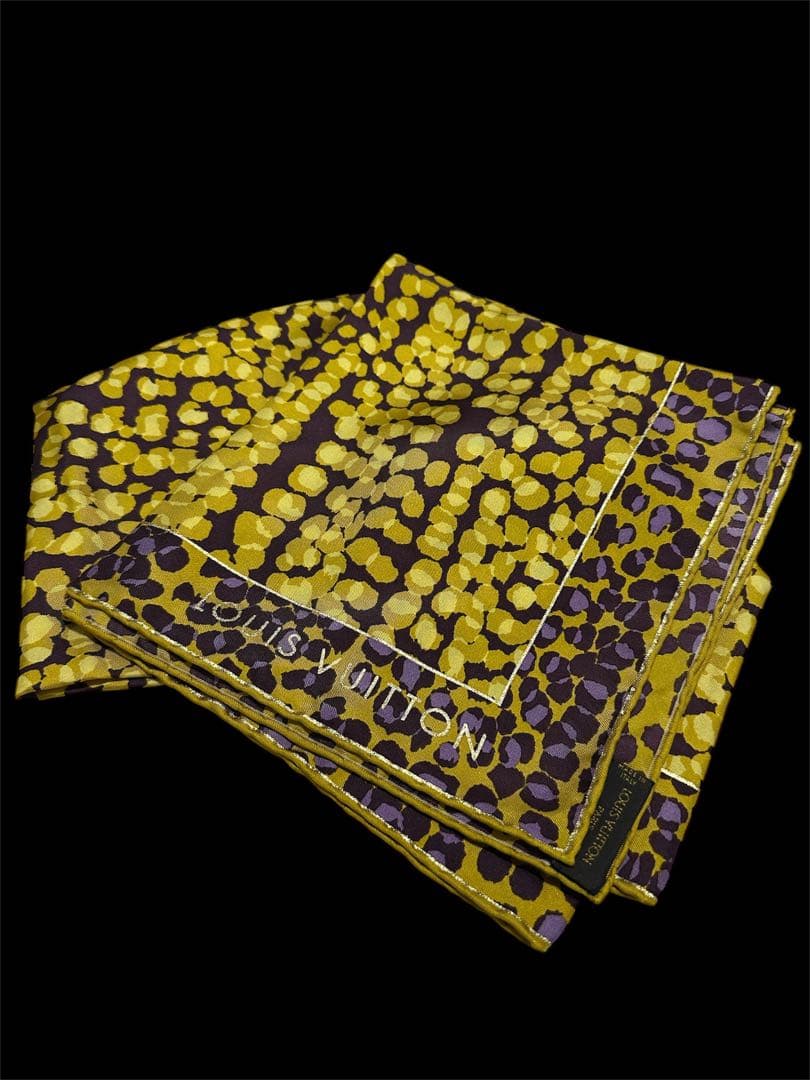 正規品ルイヴィトン LOUIS VUITTON スカーフ バンダナ 黄