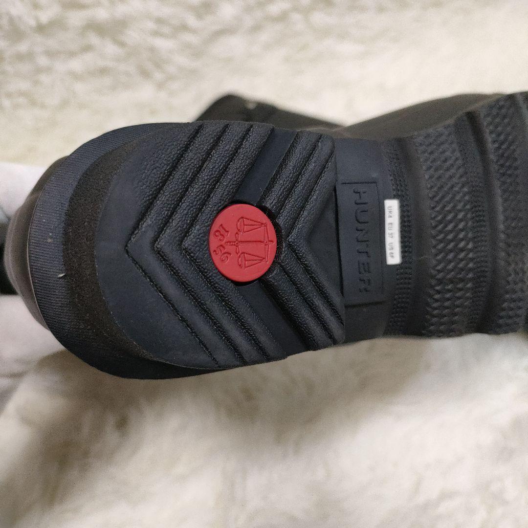 【美品】HUNTER レディース 長靴 バックル付き ブラック 23cm