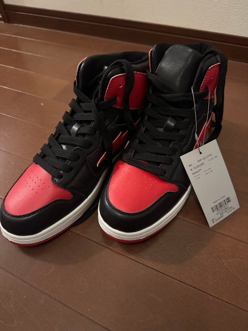 Russelino 赤黒 ハイカット シューズ　28センチ（新品未使用）