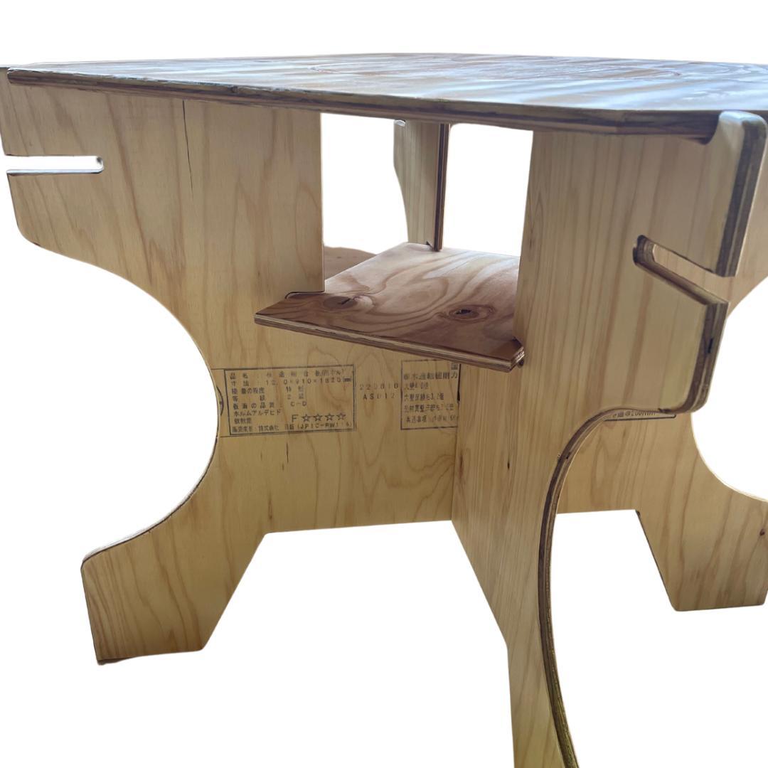 【B品】hirundo　組立式七輪テーブル・チェアセット