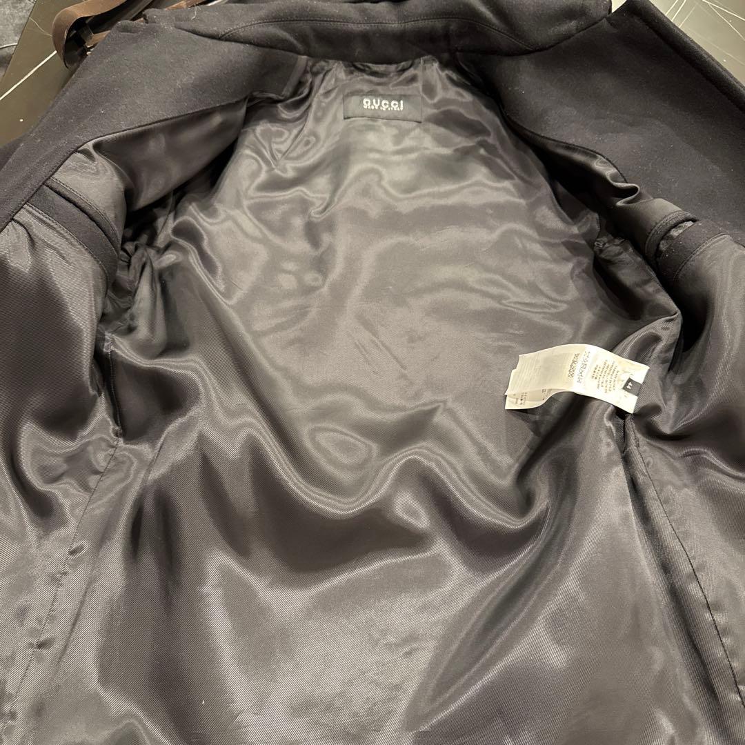 GUCCI ブラック ダッフルコート フード付き