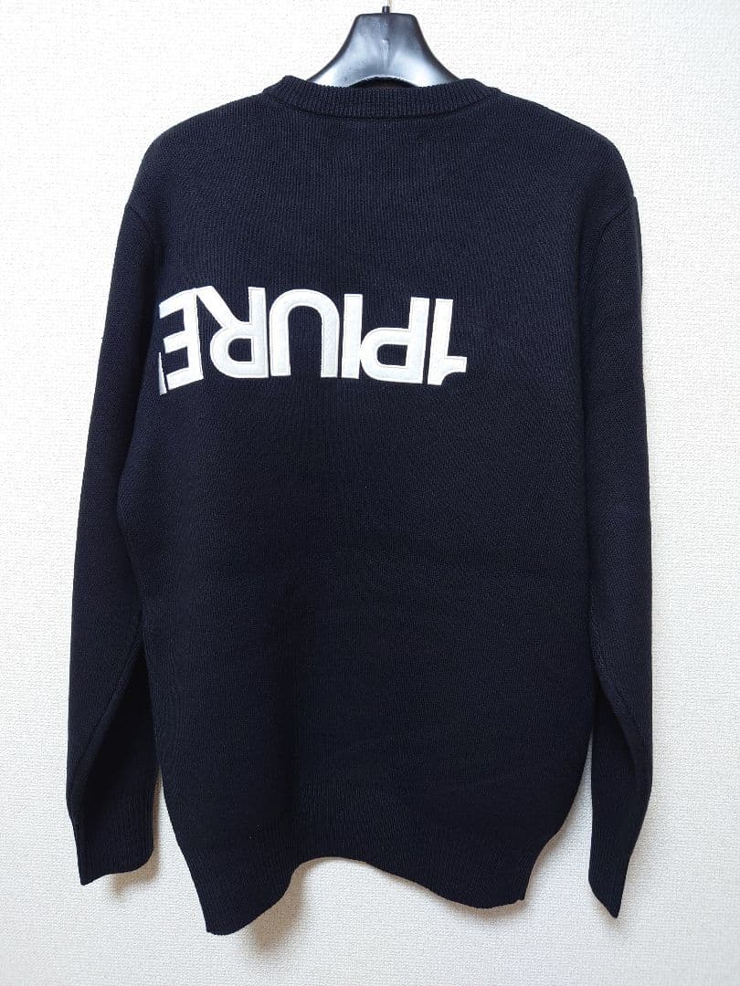 新品Mサイズ ロゴニット セーター ウノピゥウノウグァーレトレ リラックス