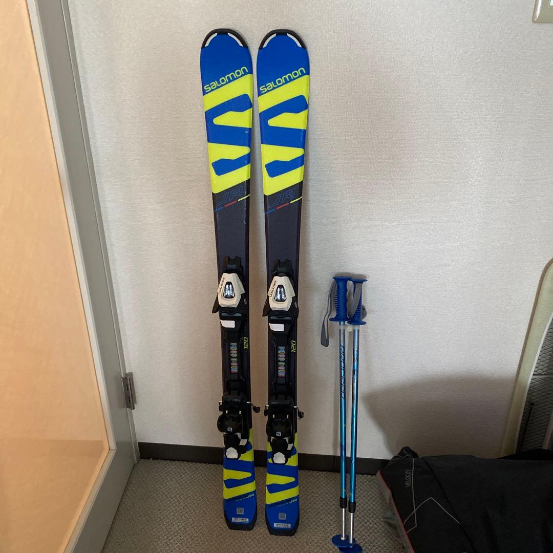 SALOMON 120 スキー板 青/黄色 - メルカリ