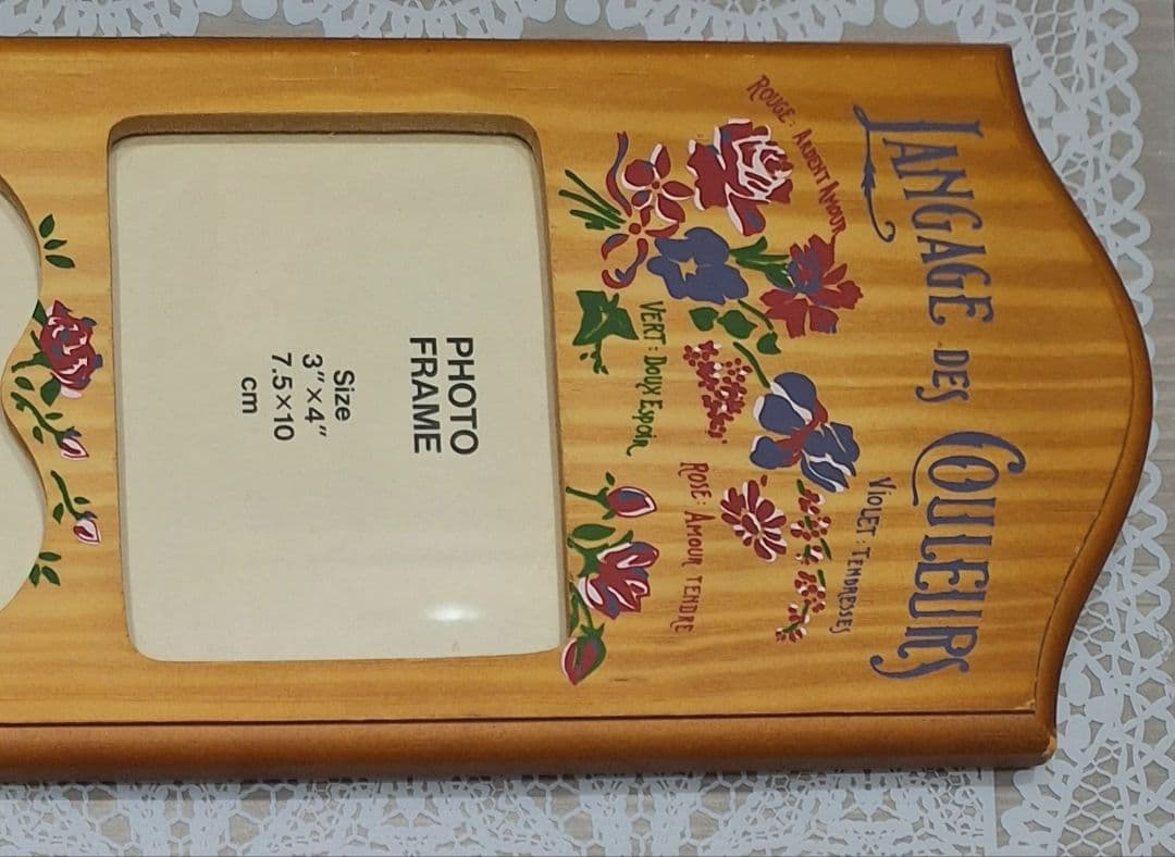 ヴィンテージ カントリー フォトフレーム フラワー ハート y2k 平成レトロ