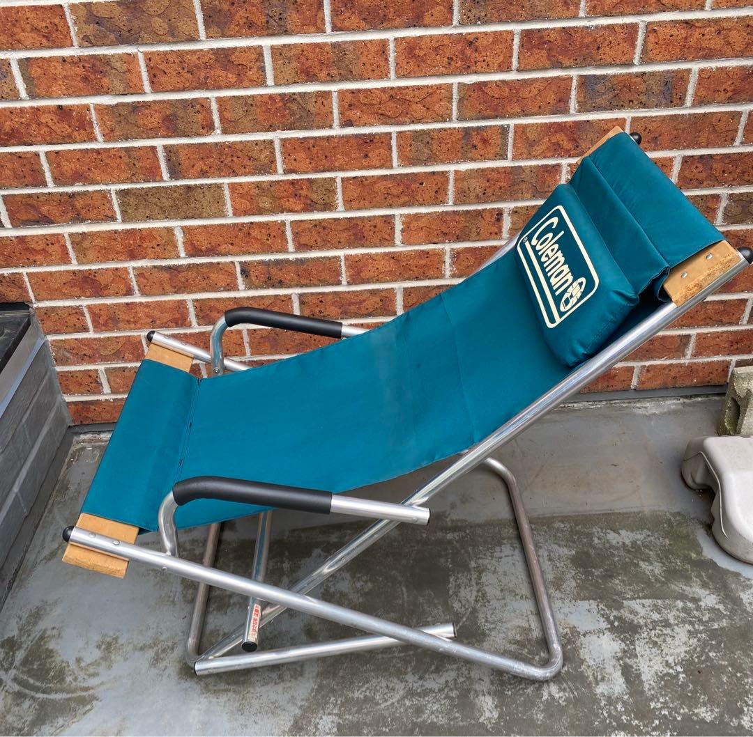 廃盤品 USA製 コールマン Coleman ロッキングチェア アウトドアチェア