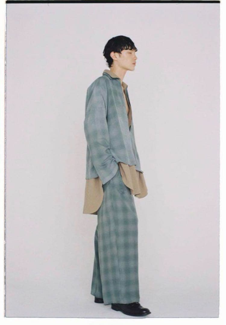 常田大希着用 ancellm アンセルム オンブレチェック セットアップ