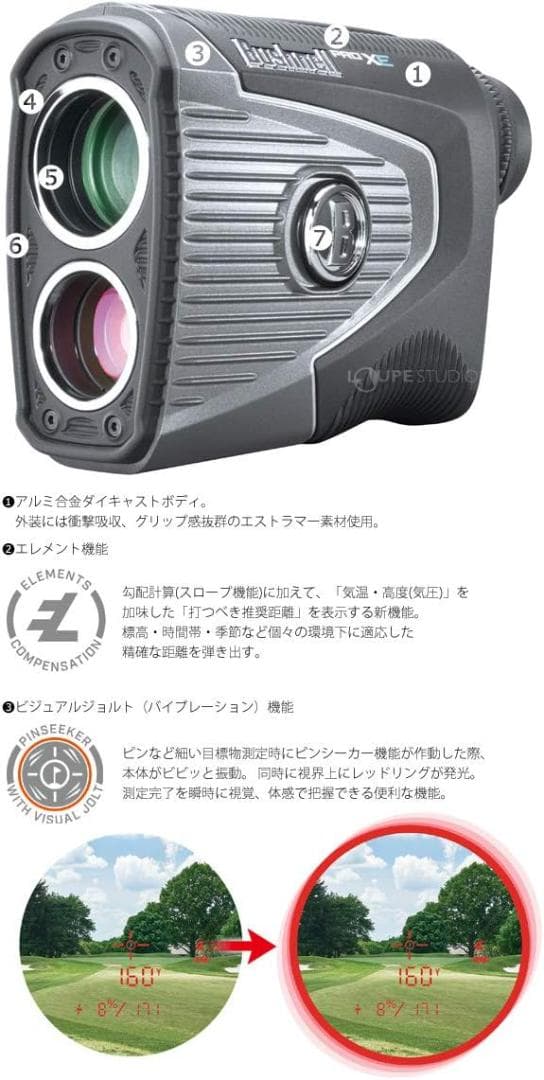 新品未使用品 ブッシュネル PRO XE ゴルフ用距離計