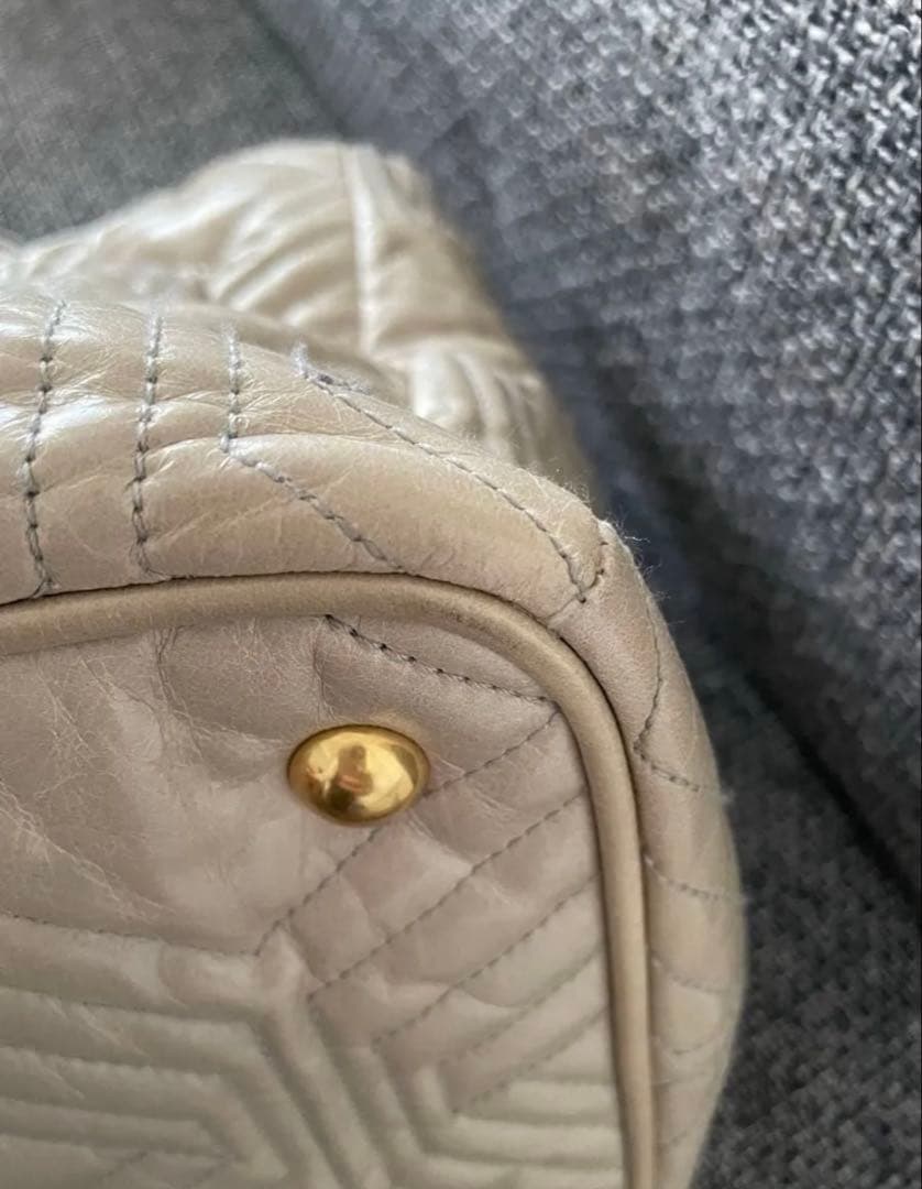 miumiu トートバッグ 2way ベージュ