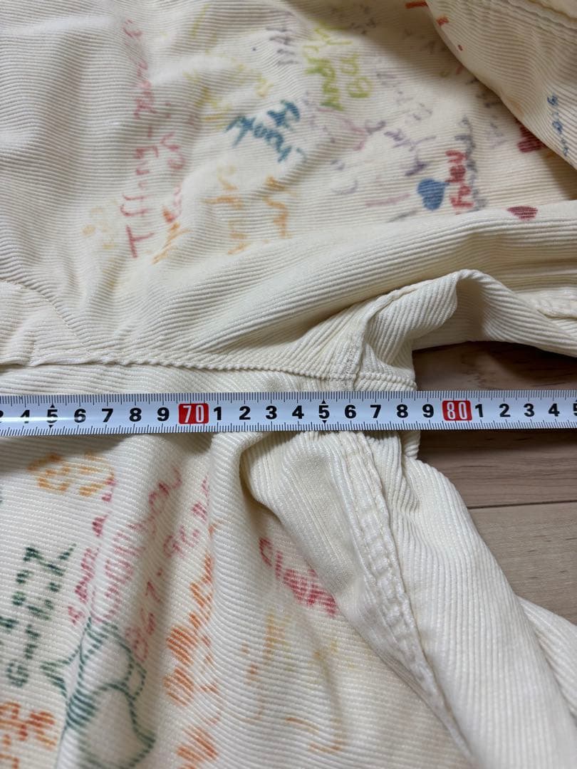 DENIM DUNGAREE カラフルラクガキコーデュロイオーバーオール