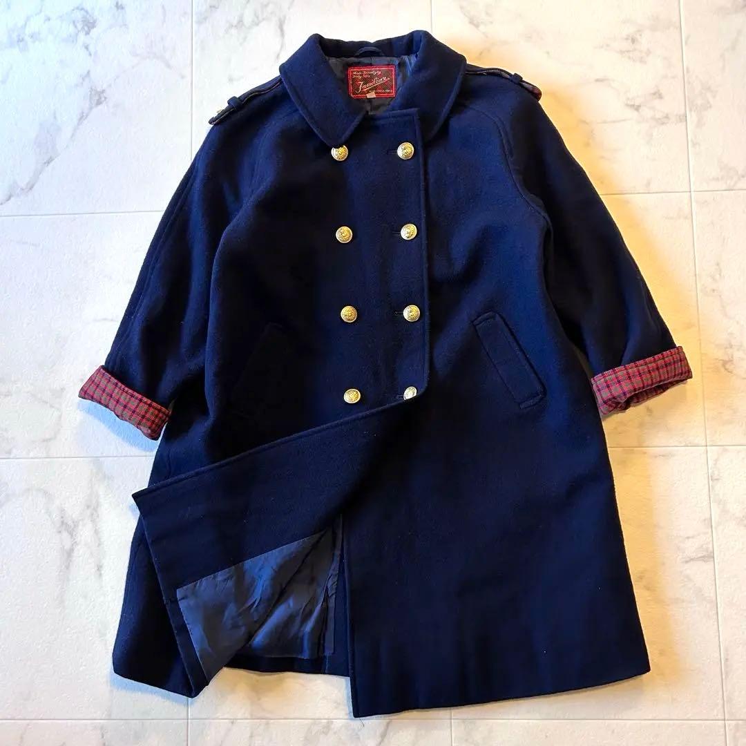Familia ネイビー ファミリア ウールコート130㎝ 金ボタン 定番 - メルカリ