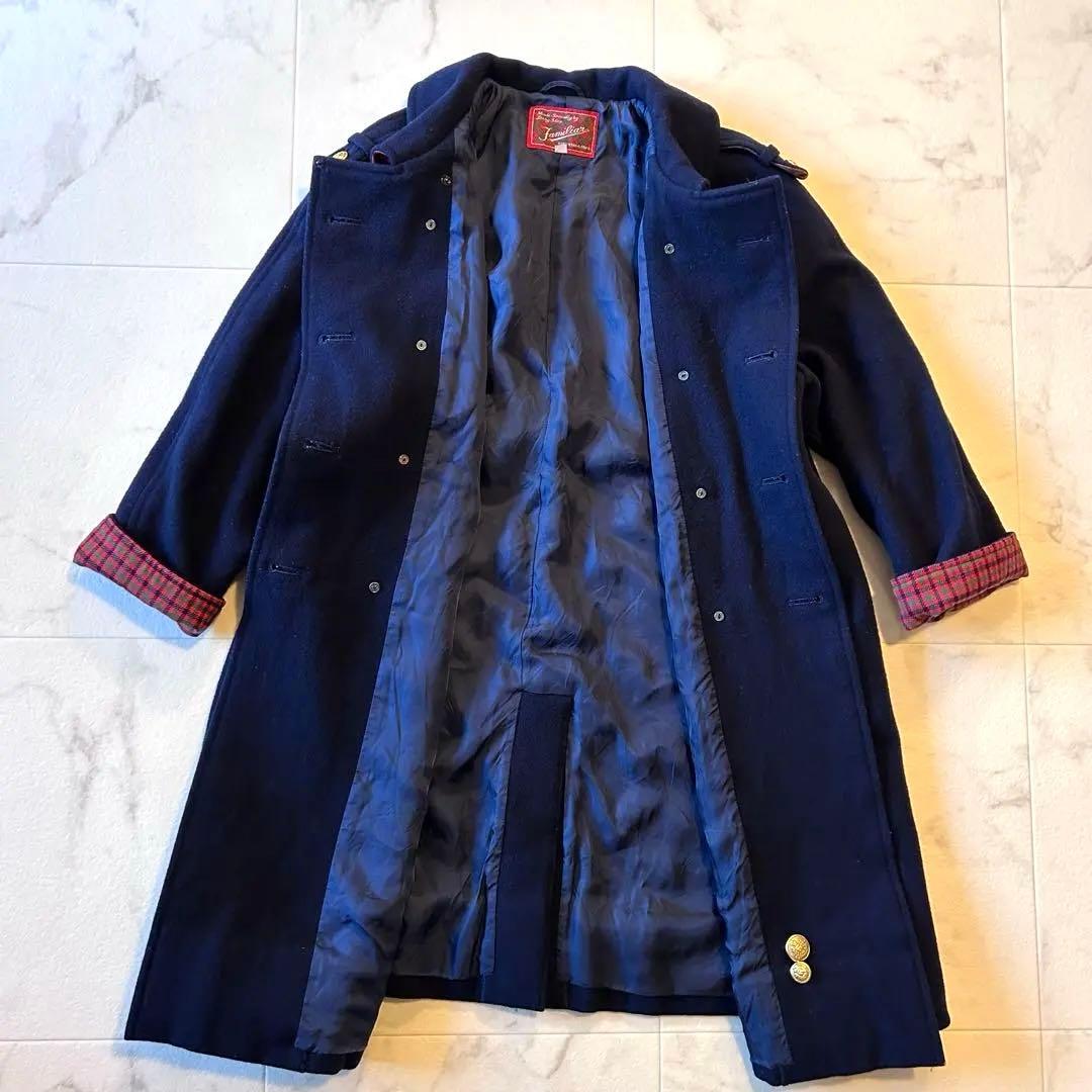 Familia ネイビー ファミリア ウールコート130㎝ 金ボタン 定番 - メルカリ