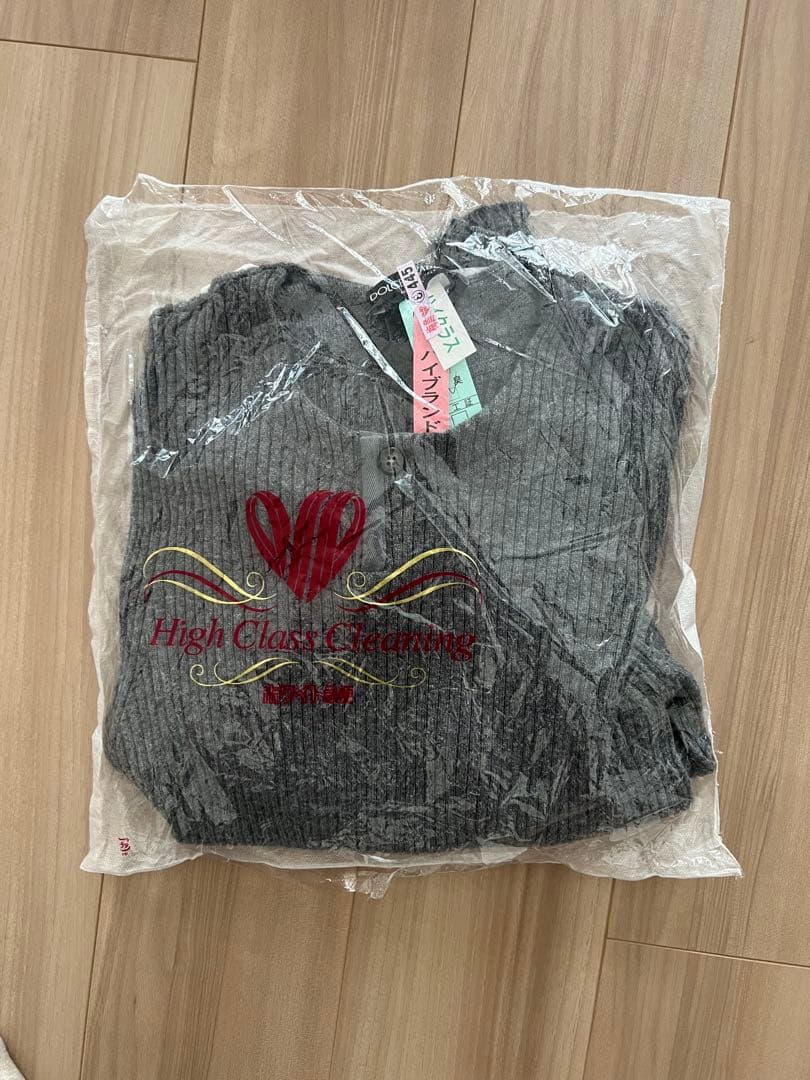 ドルチェ&ガッバーナ　グレー リブ編み セーター 長袖 サイズ48 カシミア