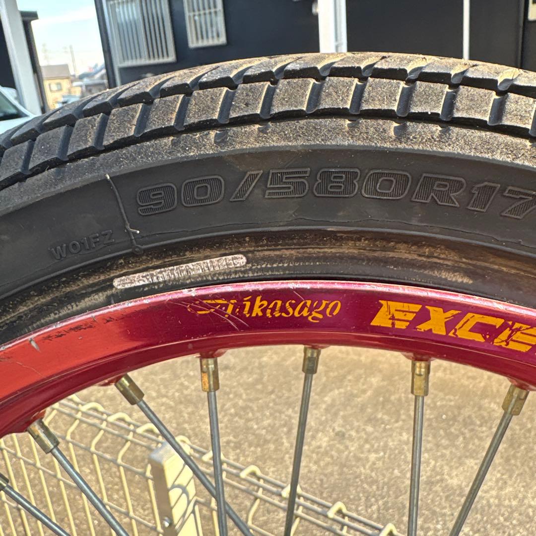 YZ85用前後17インチホイール　EXCELリム　流用