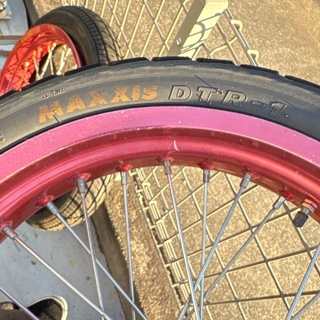 YZ85用前後17インチホイール　EXCELリム　流用