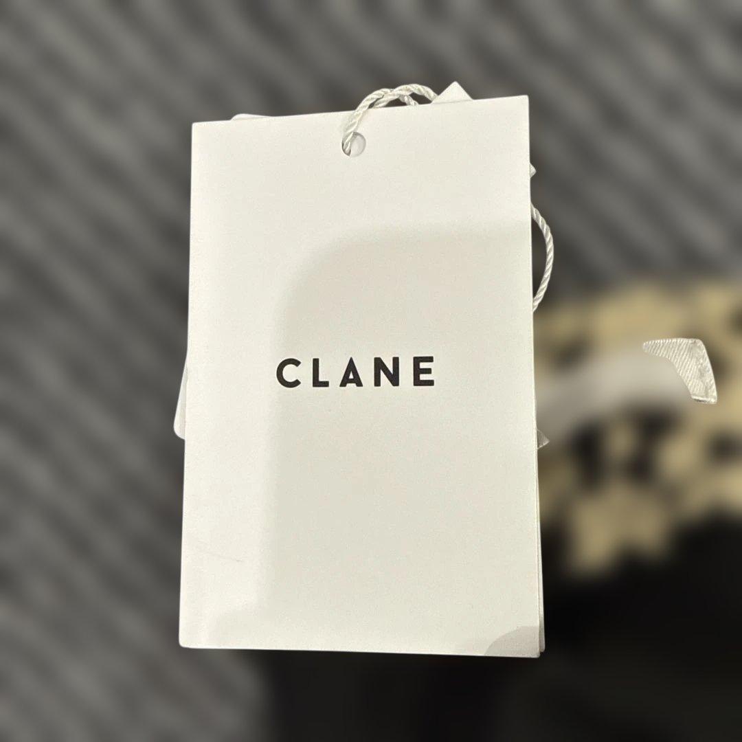R00710 CLANE クラネ　花柄 長袖 ひざ丈ワンピース　アイボリー　黒色