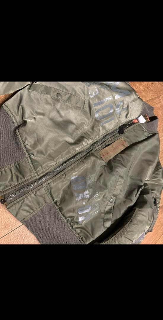 AVIREX オリーブ色 MA-1 フライトジャケット　S