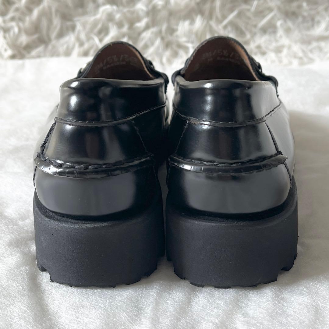 未使用級✨G.H.BASS ジーエイチバス　ビットローファー　レザー　ブラック