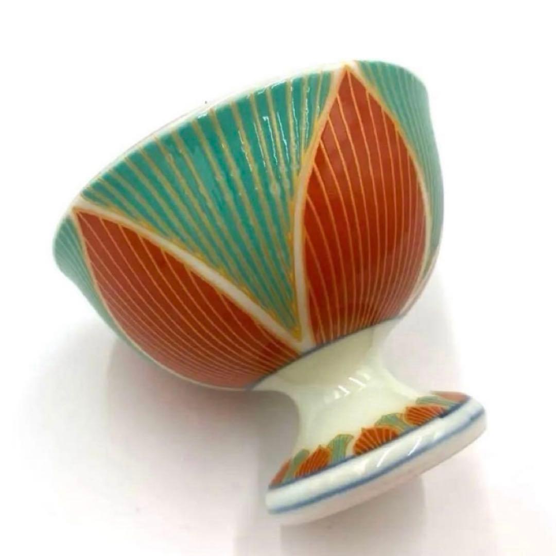 ☆希少なお品☆】【新品】有田焼 幸楽窯 錦金系二色桔梗高台小付