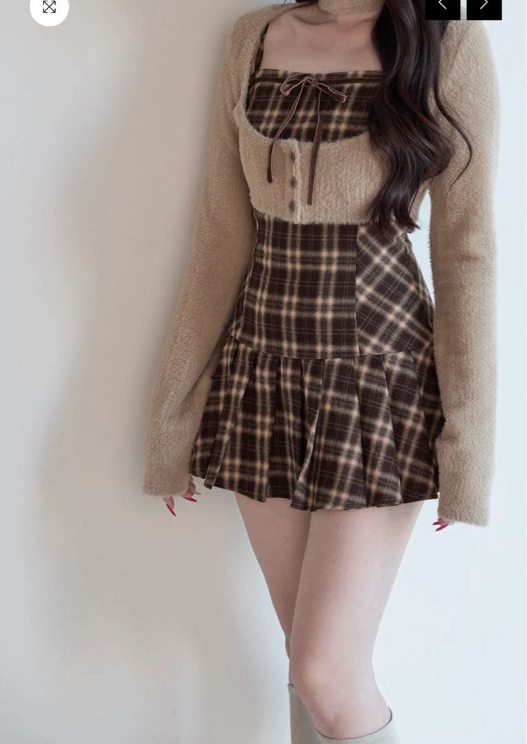 bunnylis ワンピース ブラウン