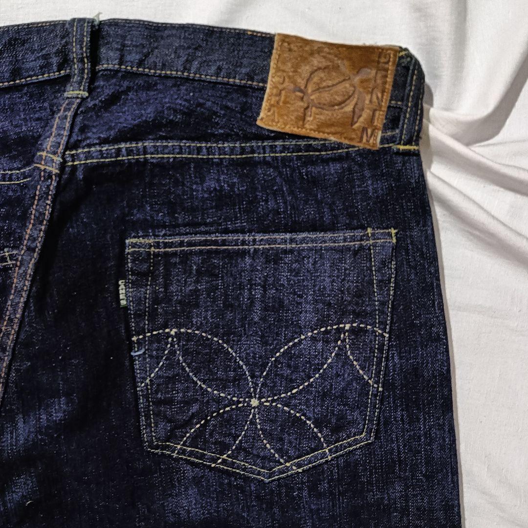 SUGAR CANE デニム 砂糖黍製　ダークブルーボタンフライ　耳