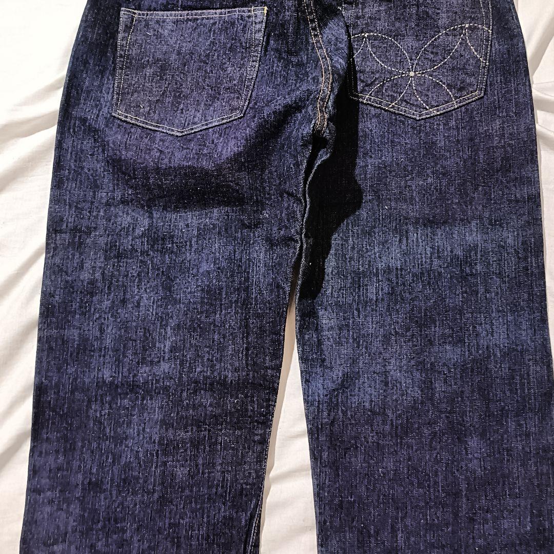 SUGAR CANE デニム 砂糖黍製　ダークブルーボタンフライ　耳