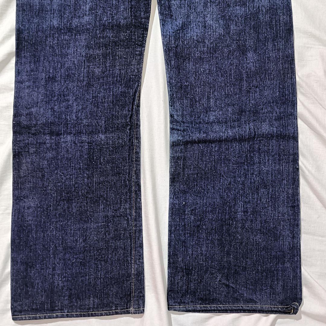 SUGAR CANE デニム 砂糖黍製　ダークブルーボタンフライ　耳